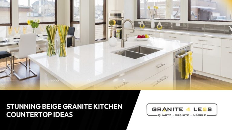 Stunning Beige Granite Kitchen Countertop Ideas