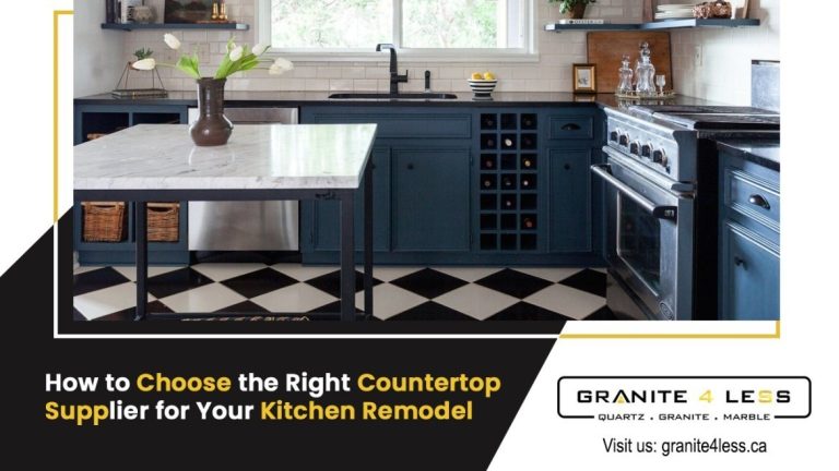 How To Choose The Right Countertop Supplier For Your Kitchen Remodel