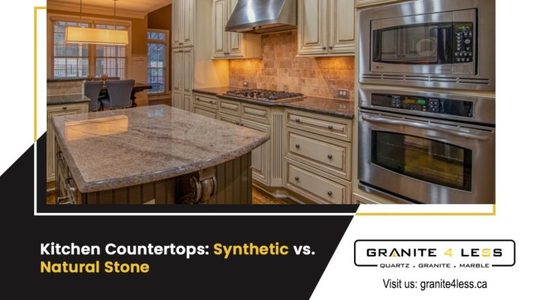 Kitchen Countertops: Synthetic vs. Natural Stone.
