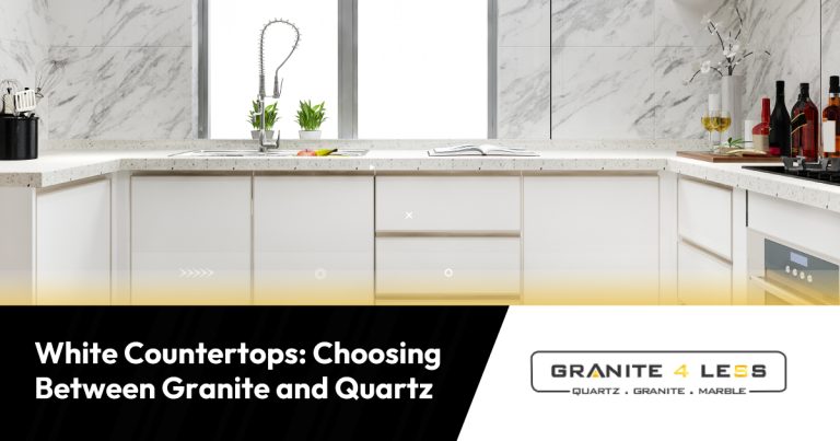 White Countertops: Choosing Between Granite and Quartz