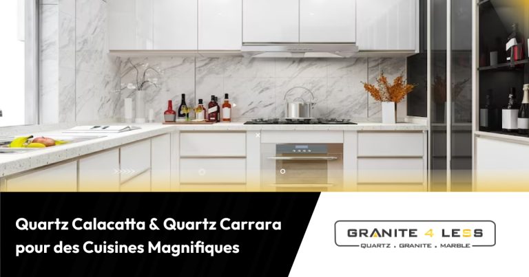 Quartz Calacatta & Quartz Carrara pour des Cuisines Magnifiques