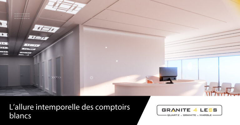 L’allure intemporelle des comptoirs blancs