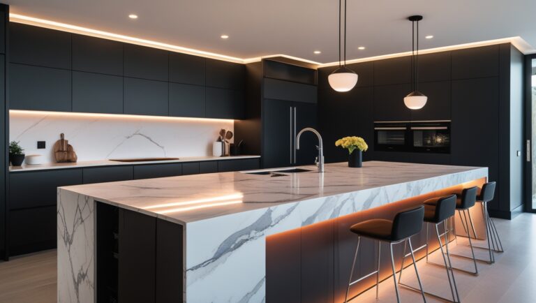 Des comptoirs en marbre